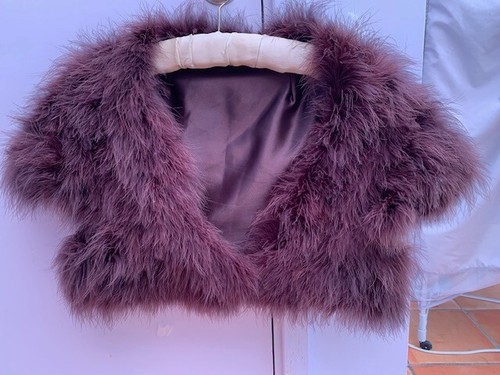 Marabou shrug smoky purplish - marabou, purplish/