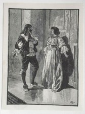 King & Queen / Princess By Gordon Browne : Victorian Fantasy Print C1890