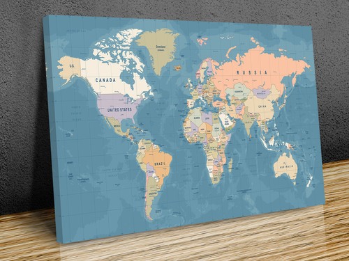 World map high detailed - map,