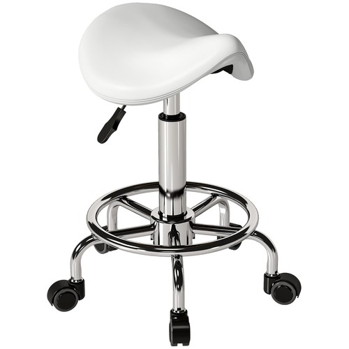 Homcom saddle chair rolling - homcom,