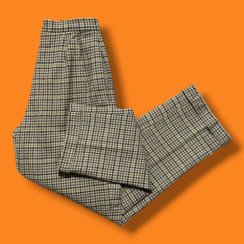 Vtg wool pants houndstooth - vtg,
