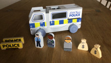 Little Town Toy Wooden Police