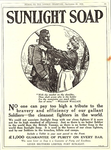 Ww1 sunlight soap advert - sunlight,