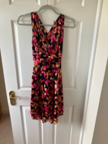 Ladies dress black with - dress, in