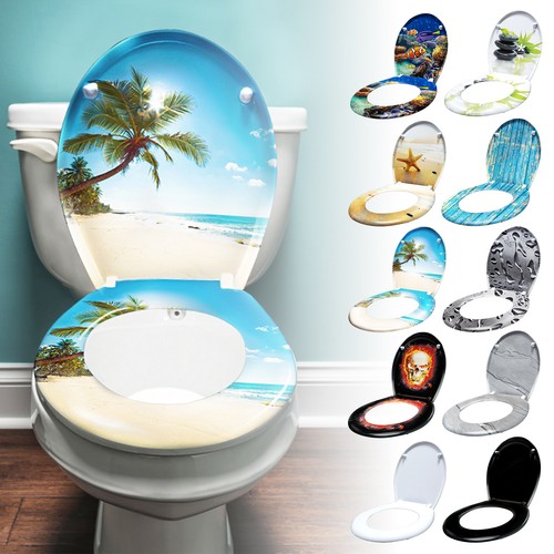 Soft close toilet seat quiet - seat,