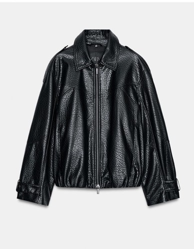 Zara faux leather - leather, oversized