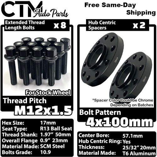 20mm thick 4x100 1mm - 57.1mm, cb