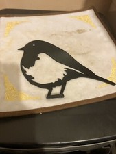 Black Robin Shaped Garden Ornament