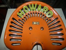 HOWARD K24   TRACTOR   IMPLEMENT   SEAT   VINTAGE  MAN CAVE FARM CAST IRON
