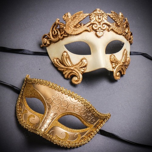 Couple masquerade masks set - masquerade,