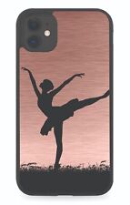 Ballet Silhouette Rubber Phone