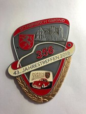 ENAMEL AUTOMOBILE CAR BADGE #