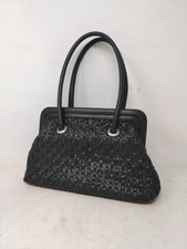 Rocha John Rocha Black Textured  Handbag (Magnetic Closure)