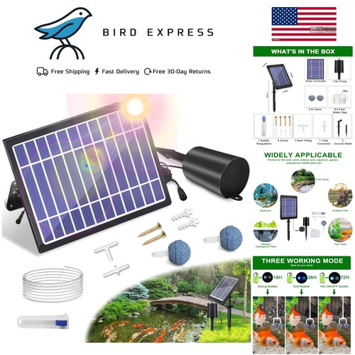 Solar pond aerator with air - aerator,