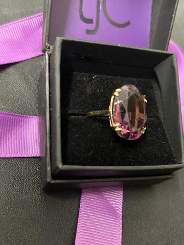 9ct gold large - 9ct, amethyst