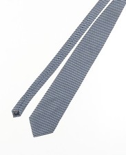 D'Alembic Men's Blue Silk Geometric Tie