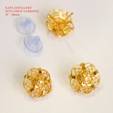 22ct Gold Designer Stud