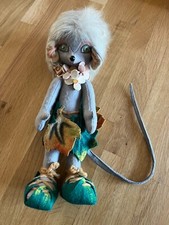 1950s or 60s lenci felt mouse doll ( original orso label )