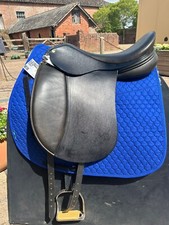 *EX DEMO* Frank Baines 18" Capriole Dressage Saddle Black MW Medium Wide 