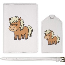 'Grumpy Pony' Passport Cover & Luggage Tag Travel Set (PA00038989)