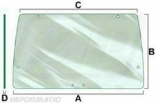 For Case IH Rear Window Glass