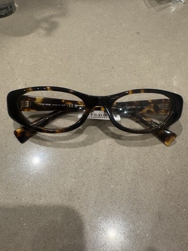 Miu tortoise eyeglasses - tortoise,