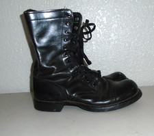 Double H Brand 975 Jump Boots Men’s 8.5 E  Leather Black Military Combat