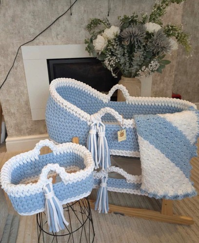 Handmade moses basket - basket, and
