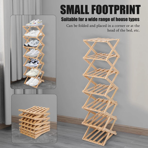 Tier folding bamboo - tier, shoe