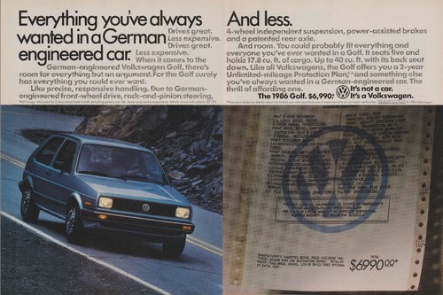 1986 volkswagen golf - 1986,