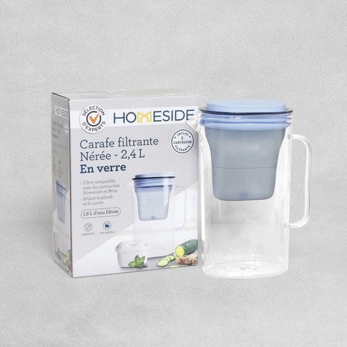 Homeside glass water filter - water,
