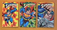 Superman - Doomsday #1, 2 & 3 complete series, prestige format (AF14) DC 1994.