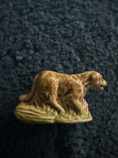 Vintage Collectible Wade Whimsie Porcelain Glazed Golden Retriever