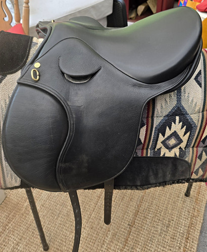 Black leather pony - leather,