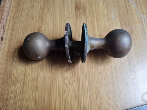 One pair old vintage brass - pair,