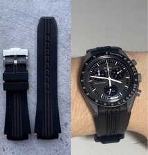 Black rubber 20mm  Watch STRAP