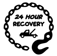 24 HOUR RECOVERY VINYL DECAL -