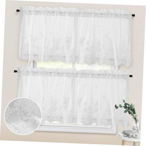 Sheer lace valances curtains - sheer,