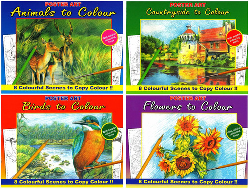 Set adult colouring books - 4,