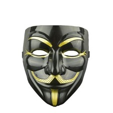 Anonymous Vendetta Guy Fawkes Hacker Face Mask Adults Halloween Fancy Party 4U