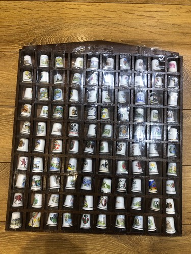 Wooden thimbles display - wooden,