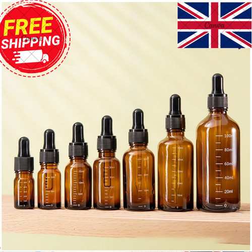 Amber glass dropper bottles - glass,