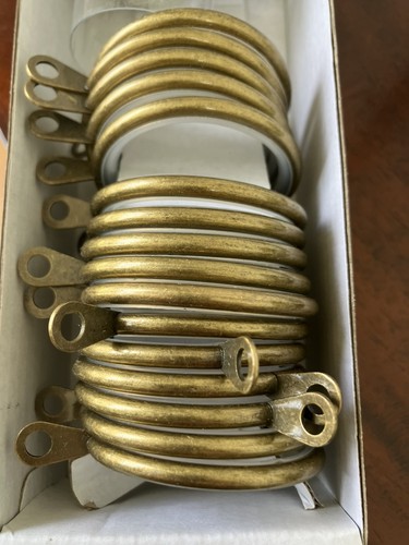 Antique brass curtain pole - antique,