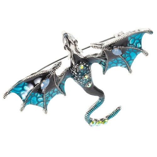 Chinese style dragon brooch - chinese,