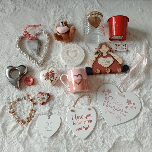 Heart decor plaque mug - decor,