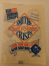 SMITHS Vintage Salt 'n' Shake Empty Crisp Packet.