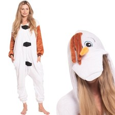 Adult Olaf Snowman Kigurumi