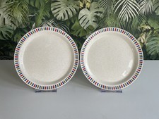 Set of x2 Arklow Ireland Erin Stone Salad Plates 18cm VTG Brendan Pattern
