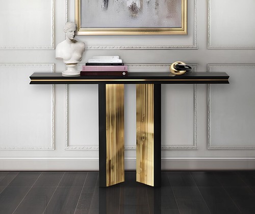 Designer luxury console table - console,