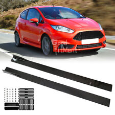 Carbon Fiber Side Skirts Lip Spoiler Splitter Panel For Ford Fiesta Focus MK7